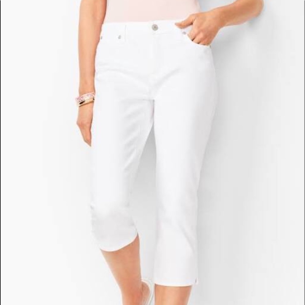 Talbots Signature Petite 2 cropped White Capri